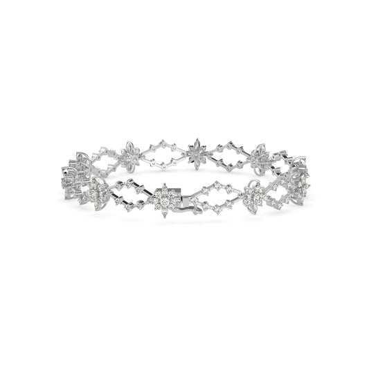Racking Diamond Bracelet-Silver