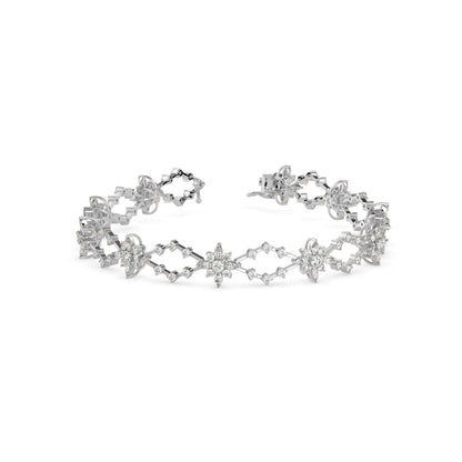 Racking Diamond Bracelet-Silver