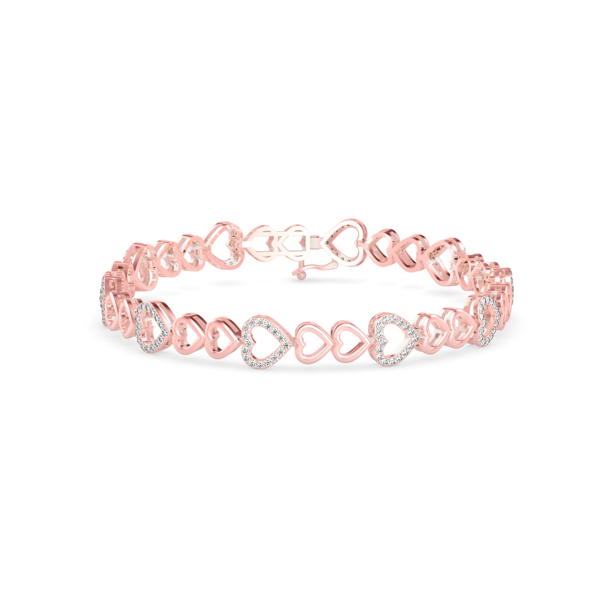 Firm Diamond Bracelet-Rose Gold