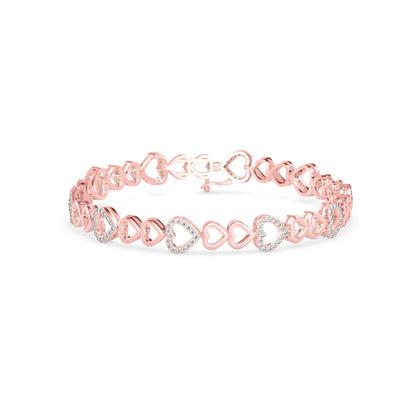 Firm Diamond Bracelet-Rose Gold