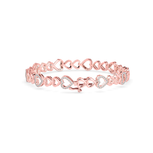 Firm Diamond Bracelet-Rose Gold