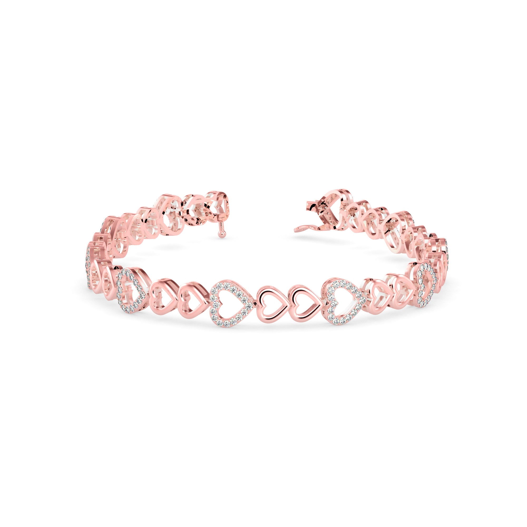 Firm Diamond Bracelet-Rose Gold