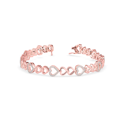 Firm Diamond Bracelet-Rose Gold