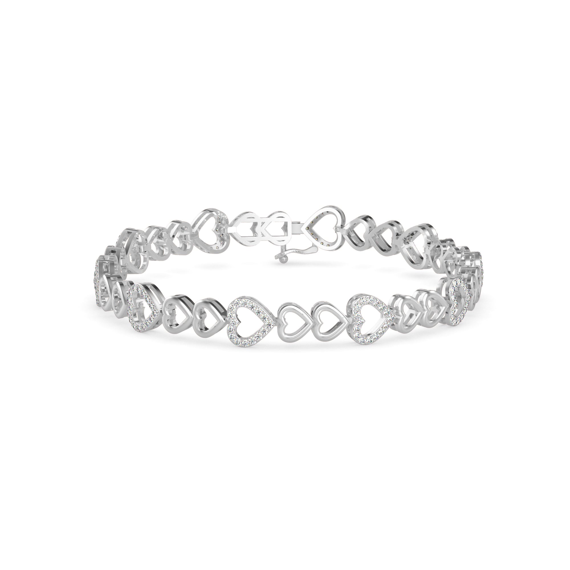 Firm Diamond Bracelet-Sliver