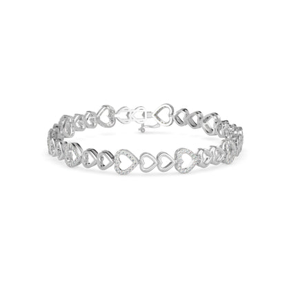Firm Diamond Bracelet-Sliver