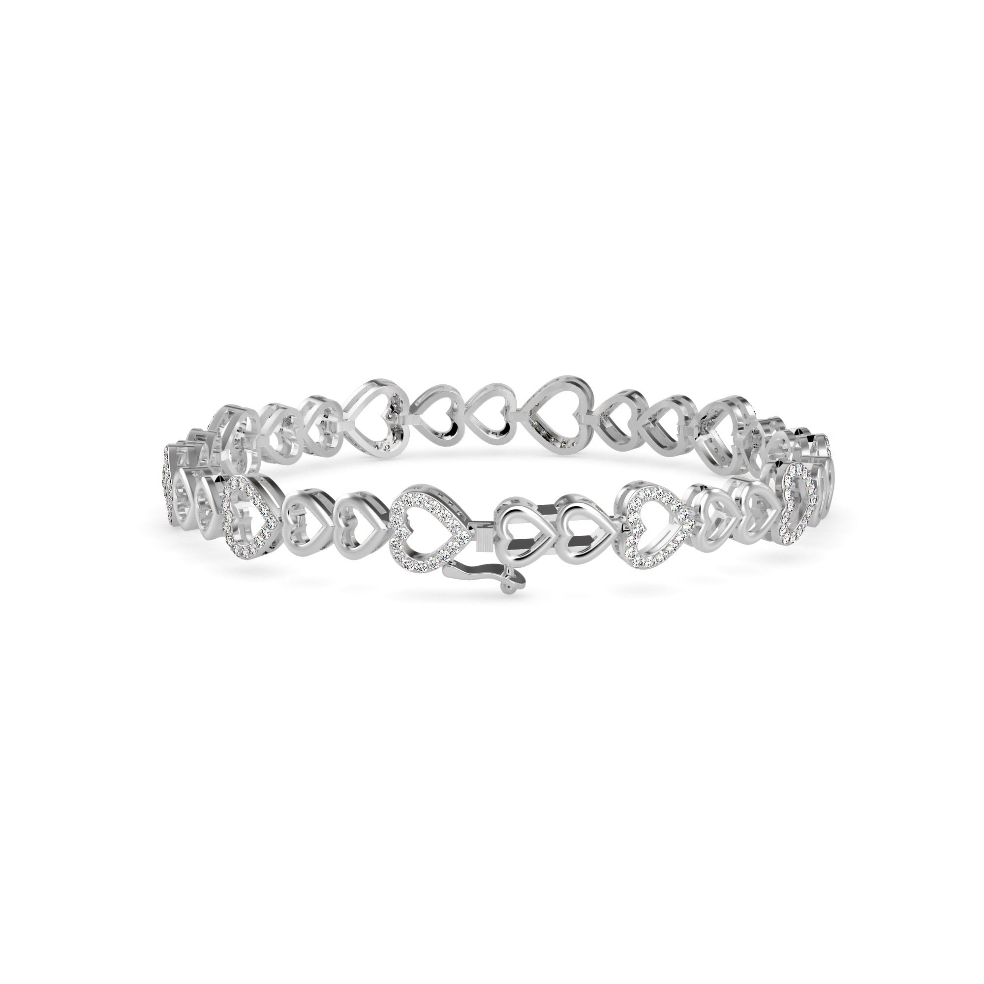 Firm Diamond Bracelet-Sliver