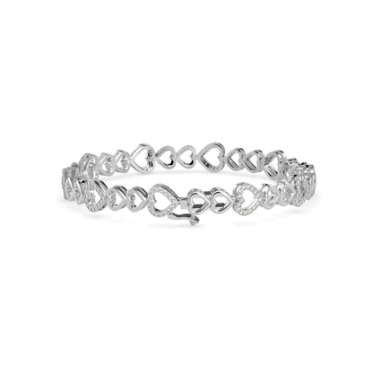 Firm Diamond Bracelet-Sliver