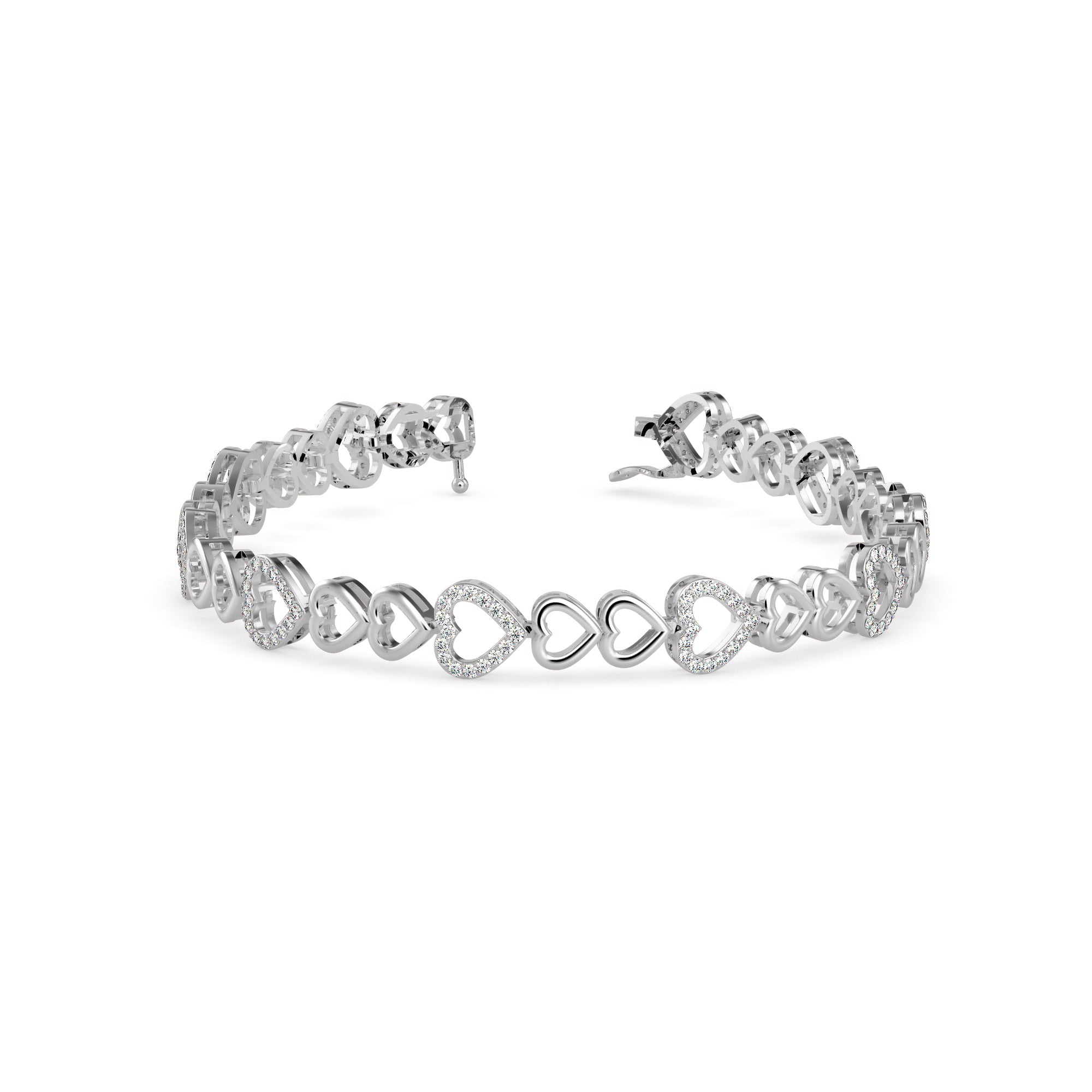 Firm Diamond Bracelet-Sliver