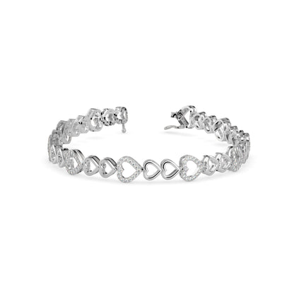 Firm Diamond Bracelet-Sliver