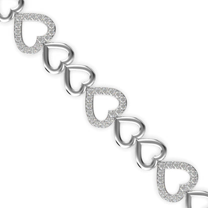 Firm Diamond Bracelet-Sliver