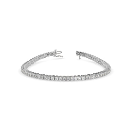 Sturdy Diamond Tennis Bracelet-Silver