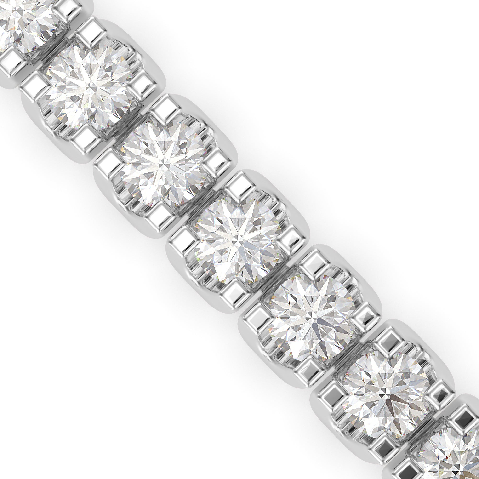 Sturdy Diamond Tennis Bracelet-Silver