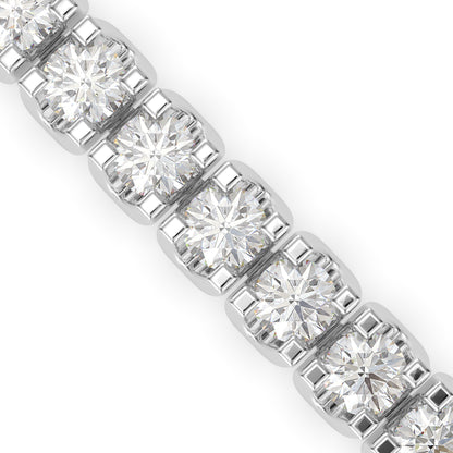 Sturdy Diamond Tennis Bracelet-Silver