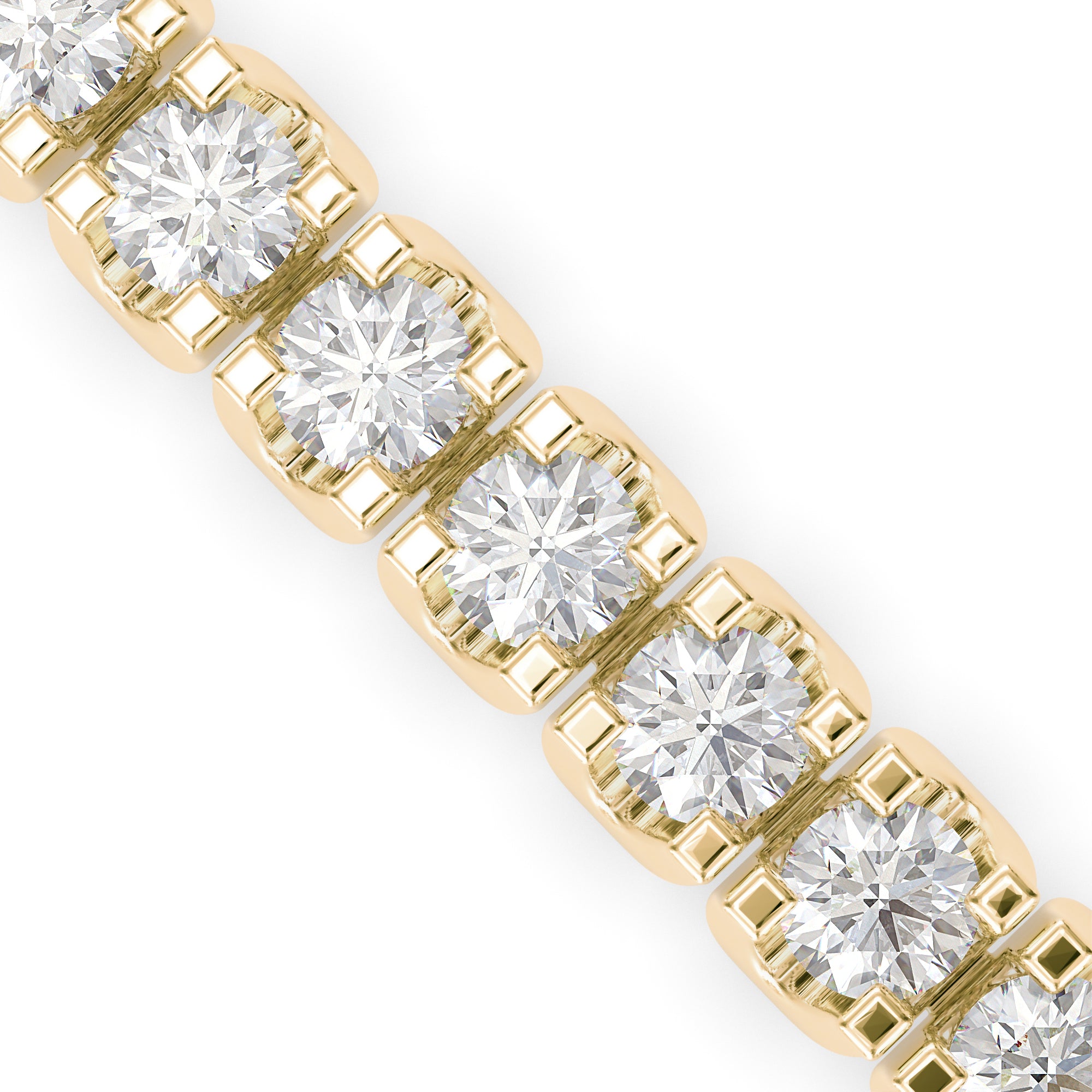 Sturdy Diamond Tennis Bracelet-Golden