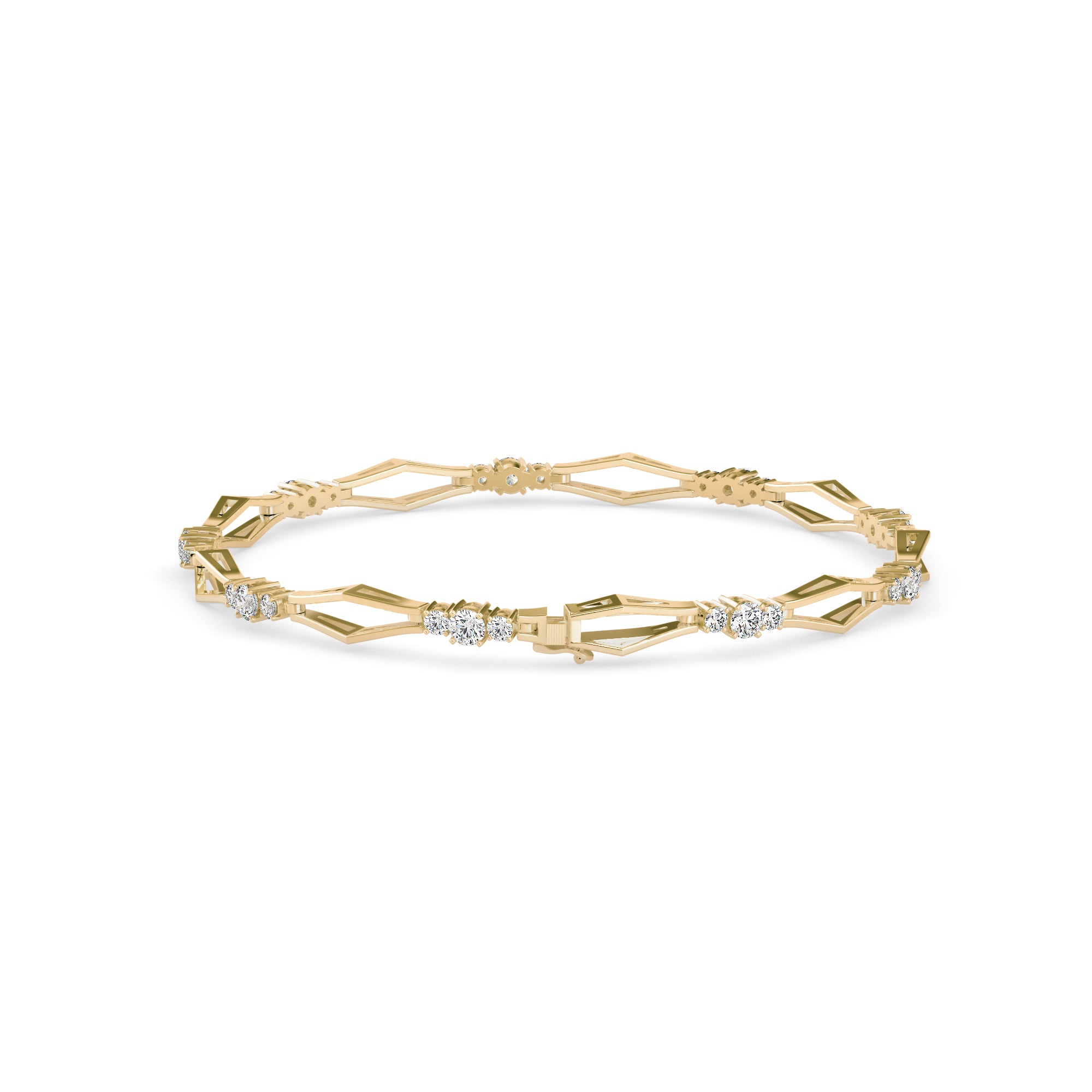 Duke Diamond Tennis Bracelet-Golden