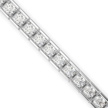 Suppliant Diamond Tennis Bracelet-Silver