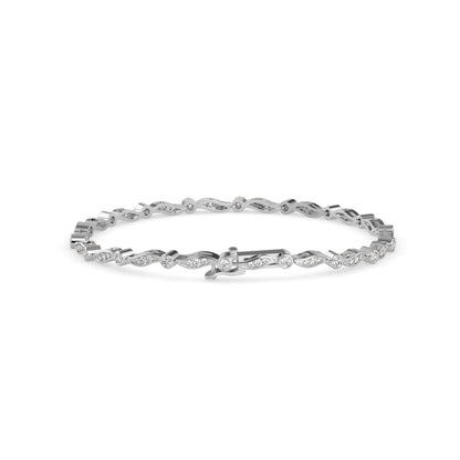 Romio Diamond Tennis Bracelet - Silver