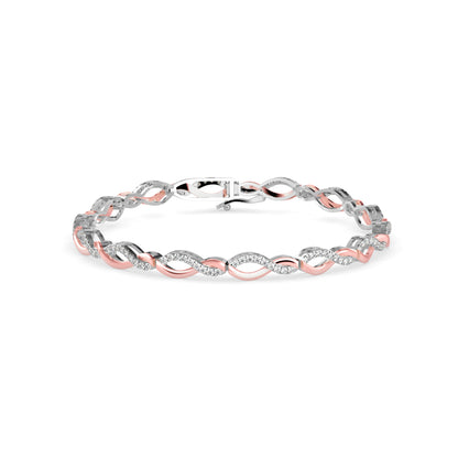 Admirer Diamond Tennis Bracelet-Rose Gold
