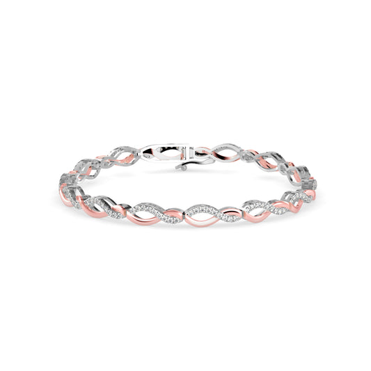 Admirer Diamond Tennis Bracelet-Rose Gold