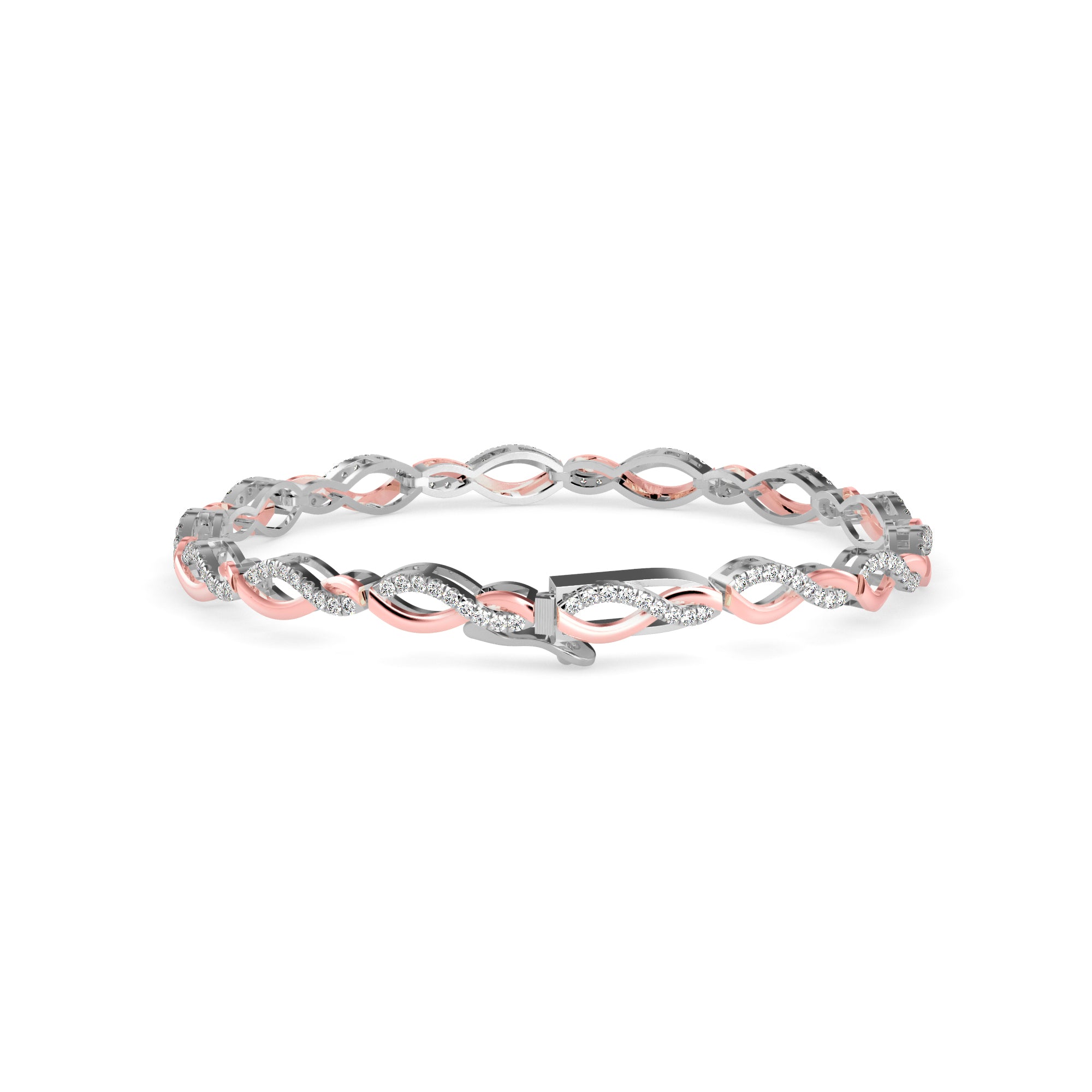 Admirer Diamond Tennis Bracelet-Rose Gold