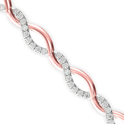 Admirer Diamond Tennis Bracelet-Rose Gold