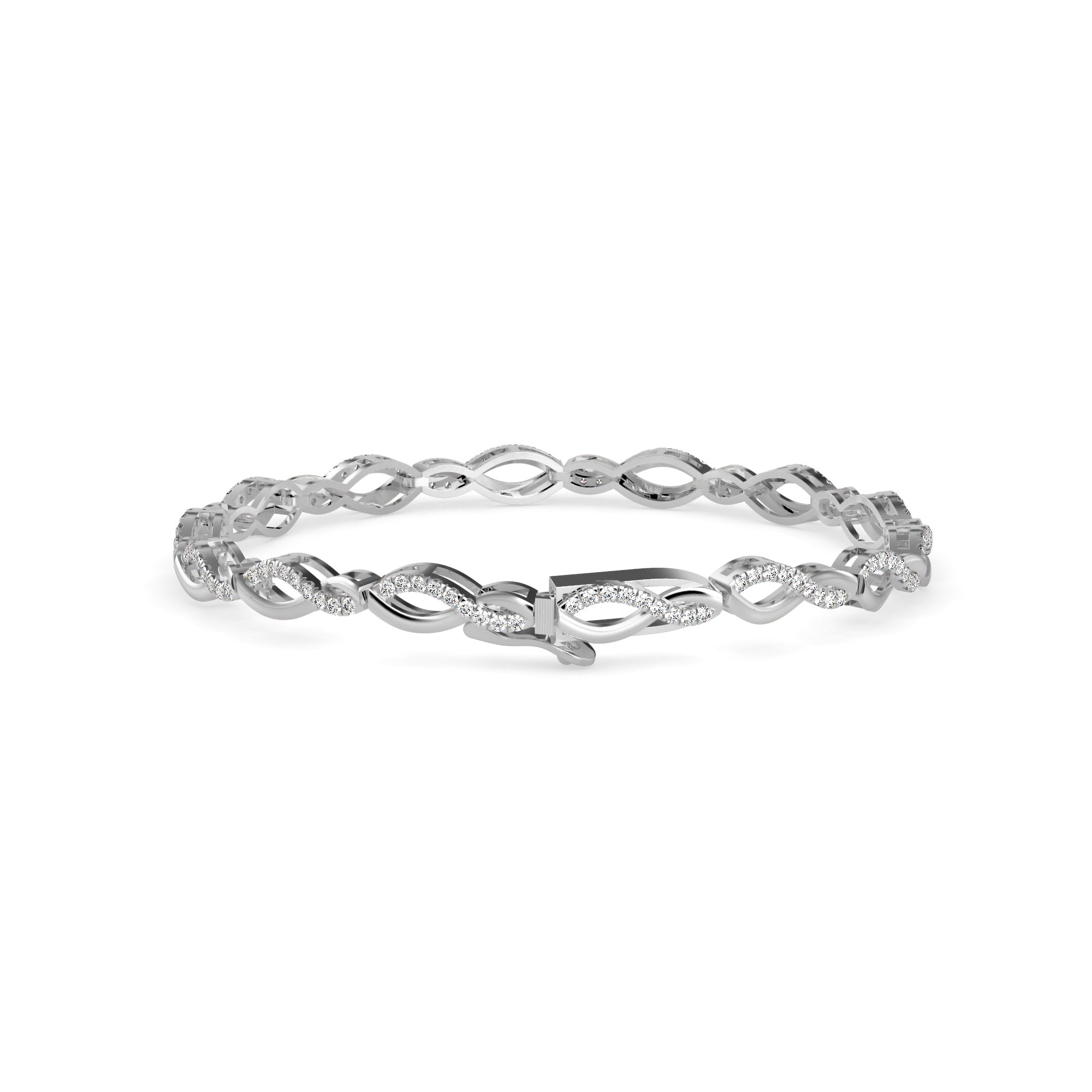 Admirer Diamond Tennis Bracelet-Silver