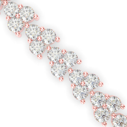 Myraid Diamond Tennis Bracelet-Rose Gold