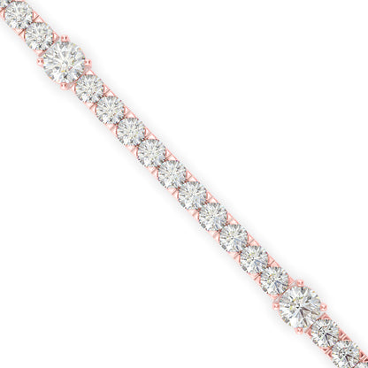Ingenuous Diamond Tennis Bracelet-Rose Gold
