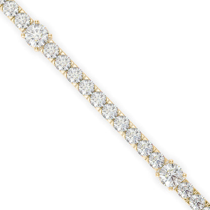 Ingenuous Diamond Tennis Bracelet-Golden