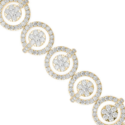 Starry Tennis Diamond Bracelet-Golden