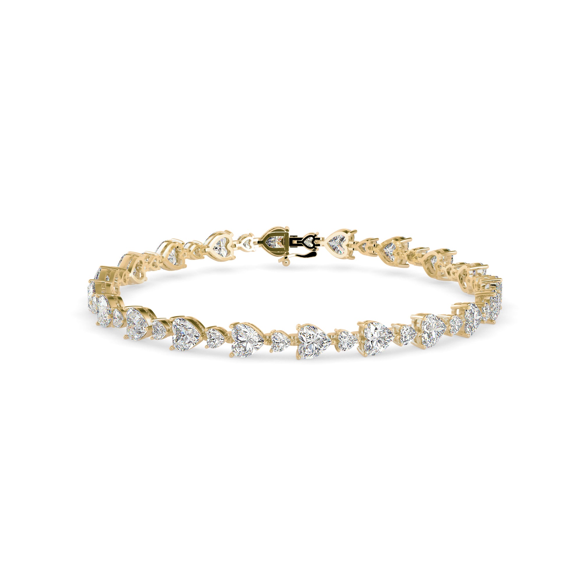 Bract Diamond Tennis Bracelet- Golden