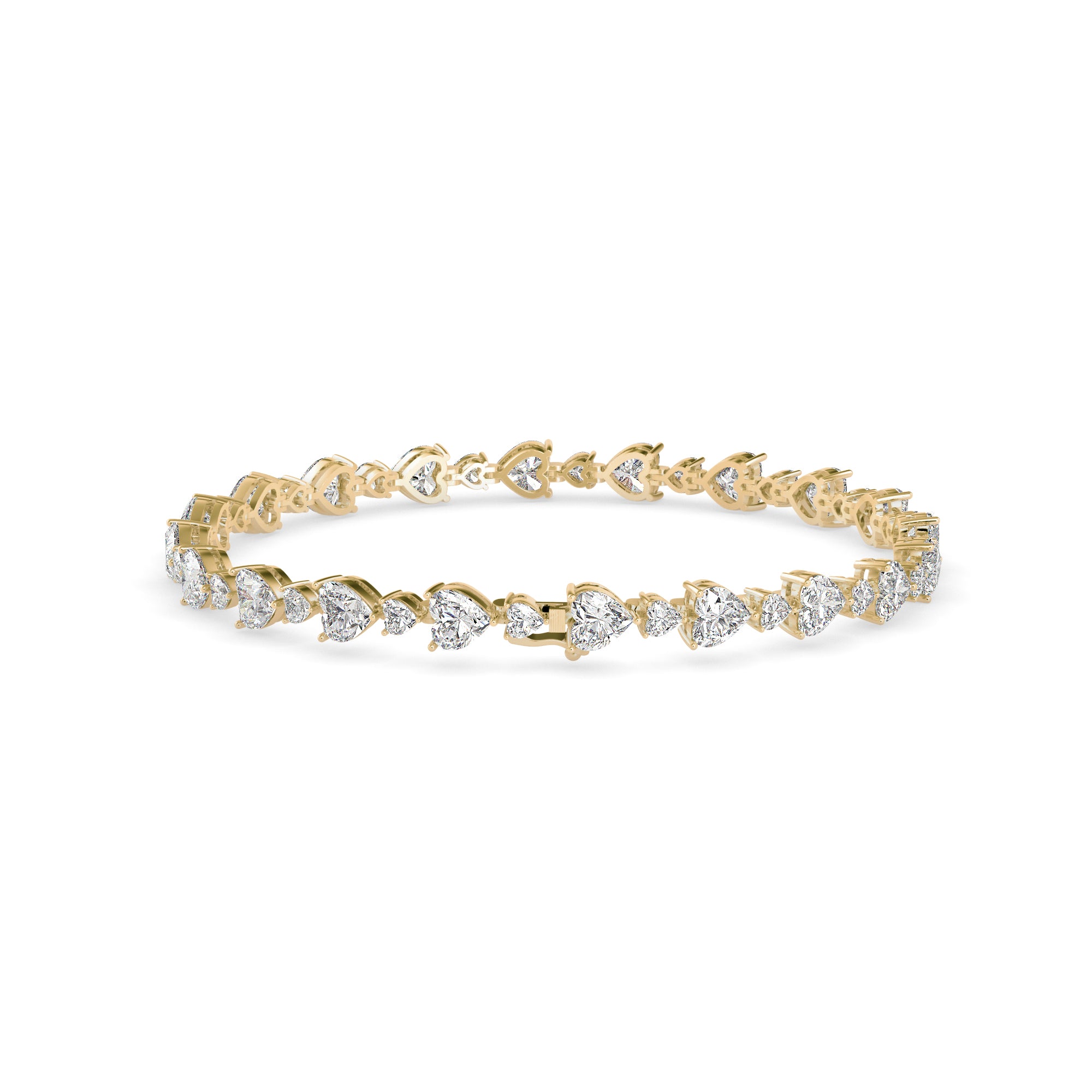 Bract Diamond Tennis Bracelet- Golden