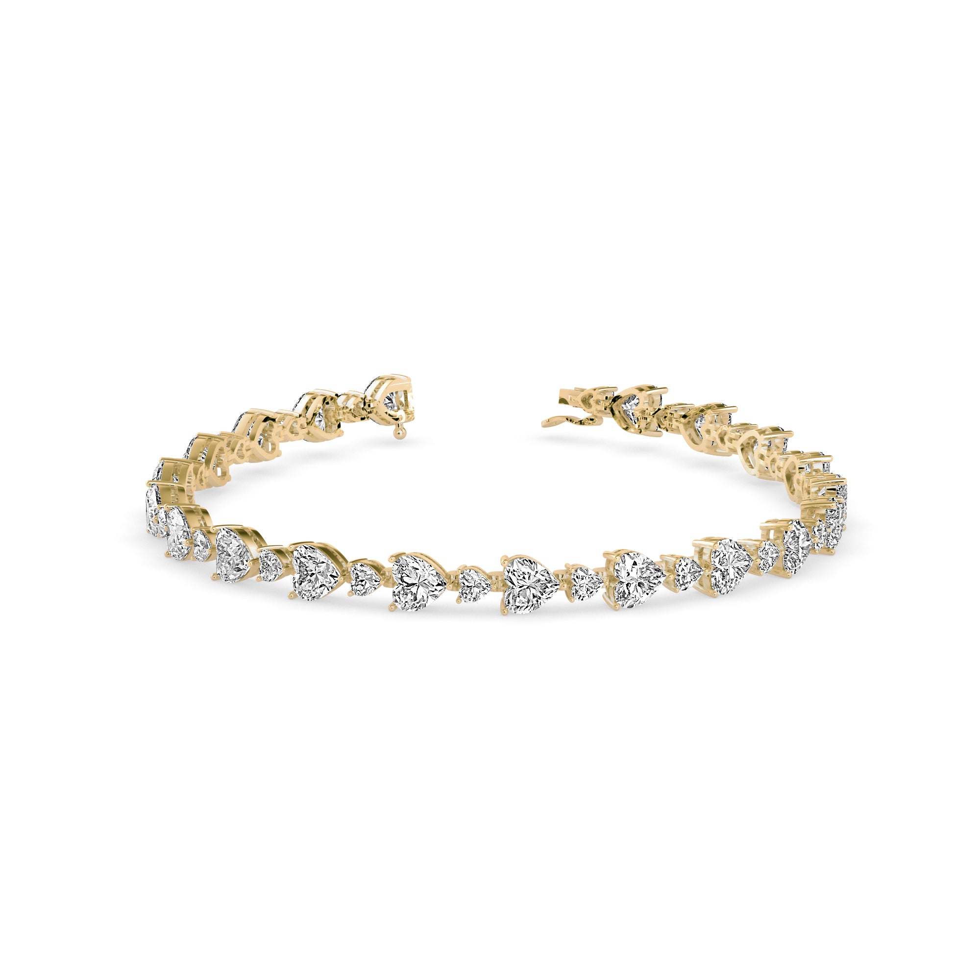 Bract Diamond Tennis Bracelet- Golden