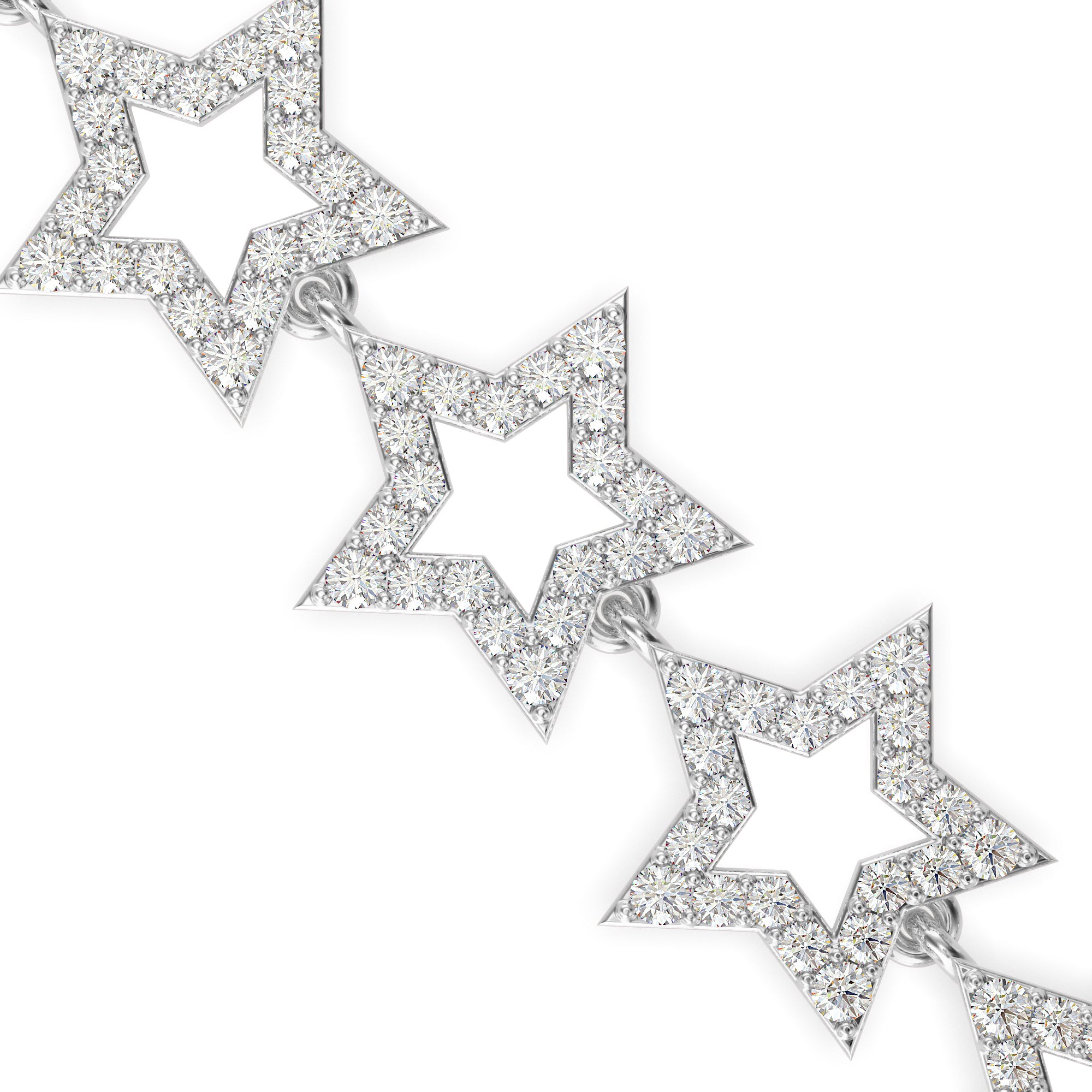 Orb Diamond Tennis Bracelet-Silver