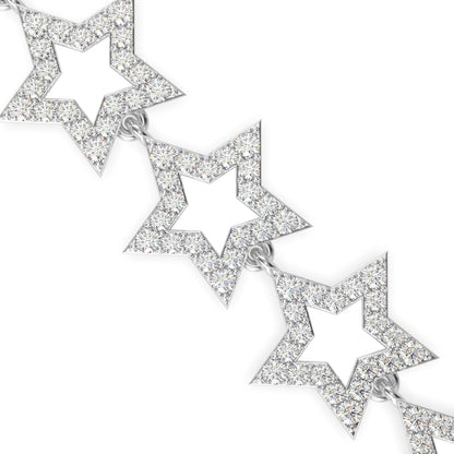 Orb Diamond Tennis Bracelet-Silver