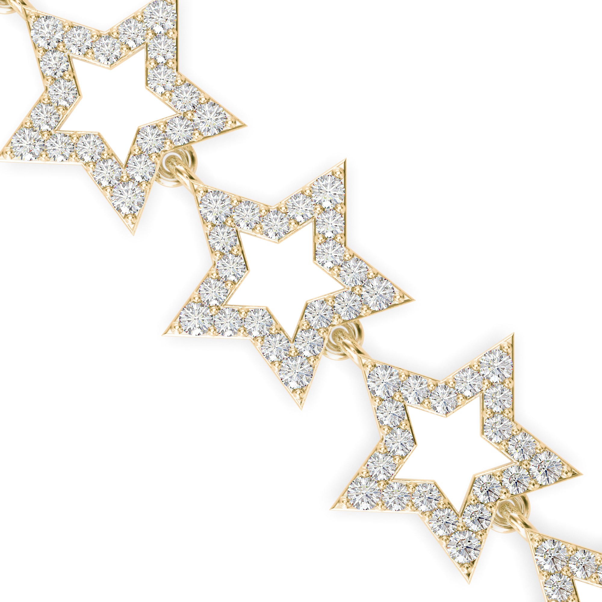 Orb Diamond Tennis Bracelet-Golden