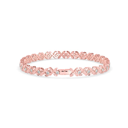 Argyle Diamond Tennis Bracelet-Rose Gold