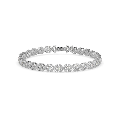 Argyle Diamond Tennis Bracelet-Silver