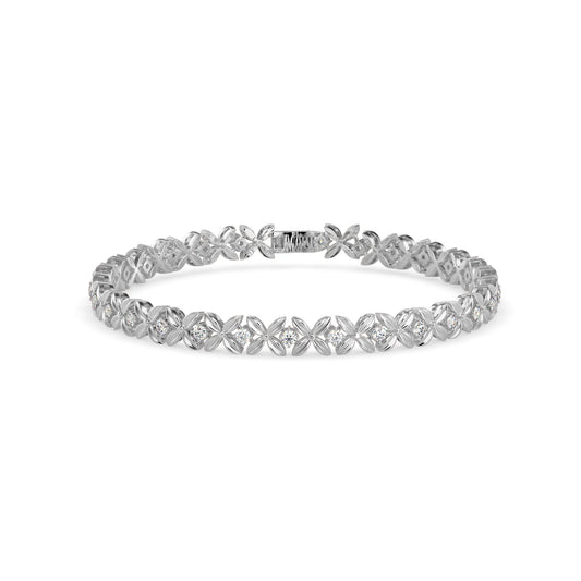 Argyle Diamond Tennis Bracelet-Silver
