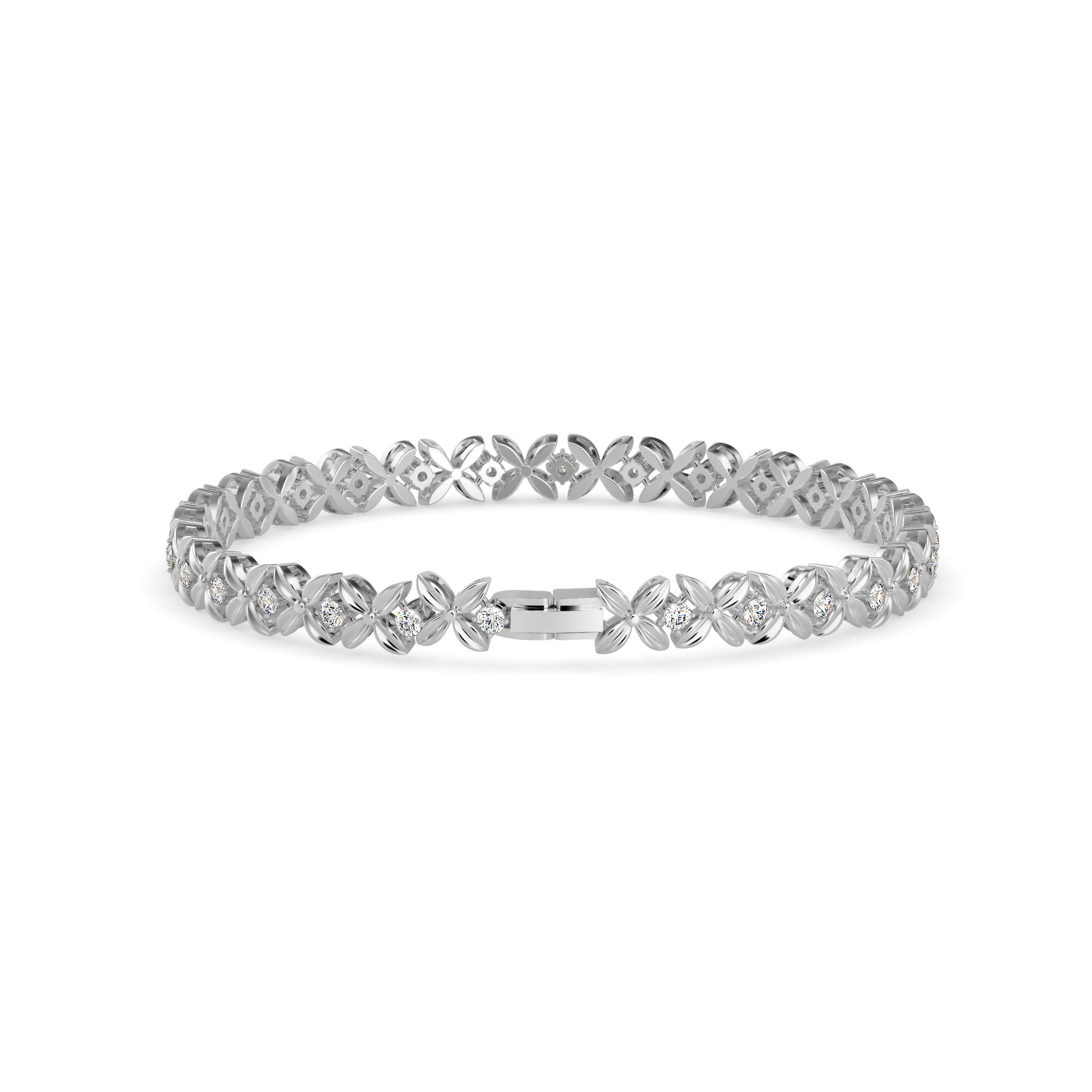 Argyle Diamond Tennis Bracelet-Silver