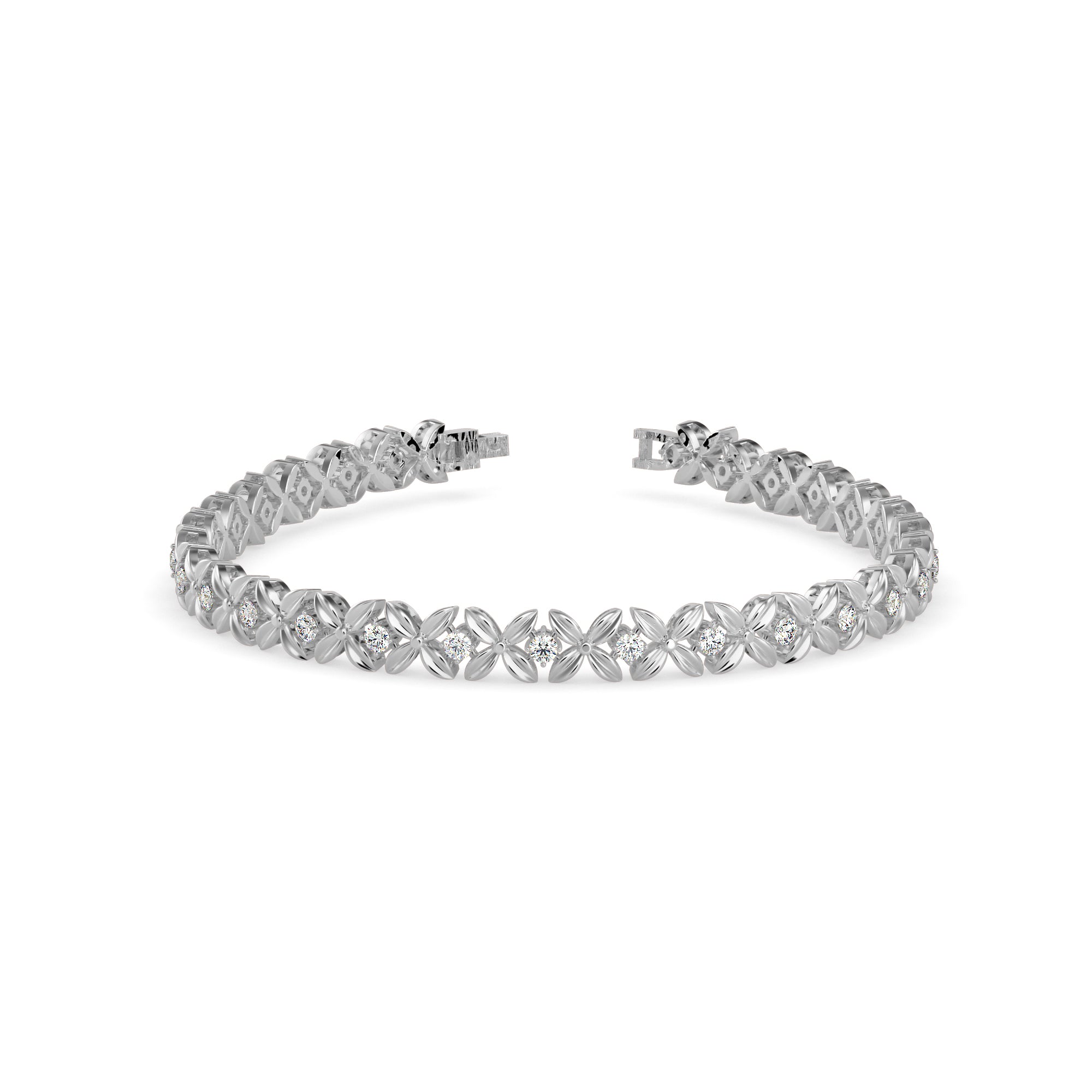 Argyle Diamond Tennis Bracelet-Silver