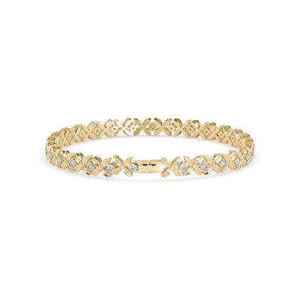 Argyle Diamond Tennis Bracelet-Golden