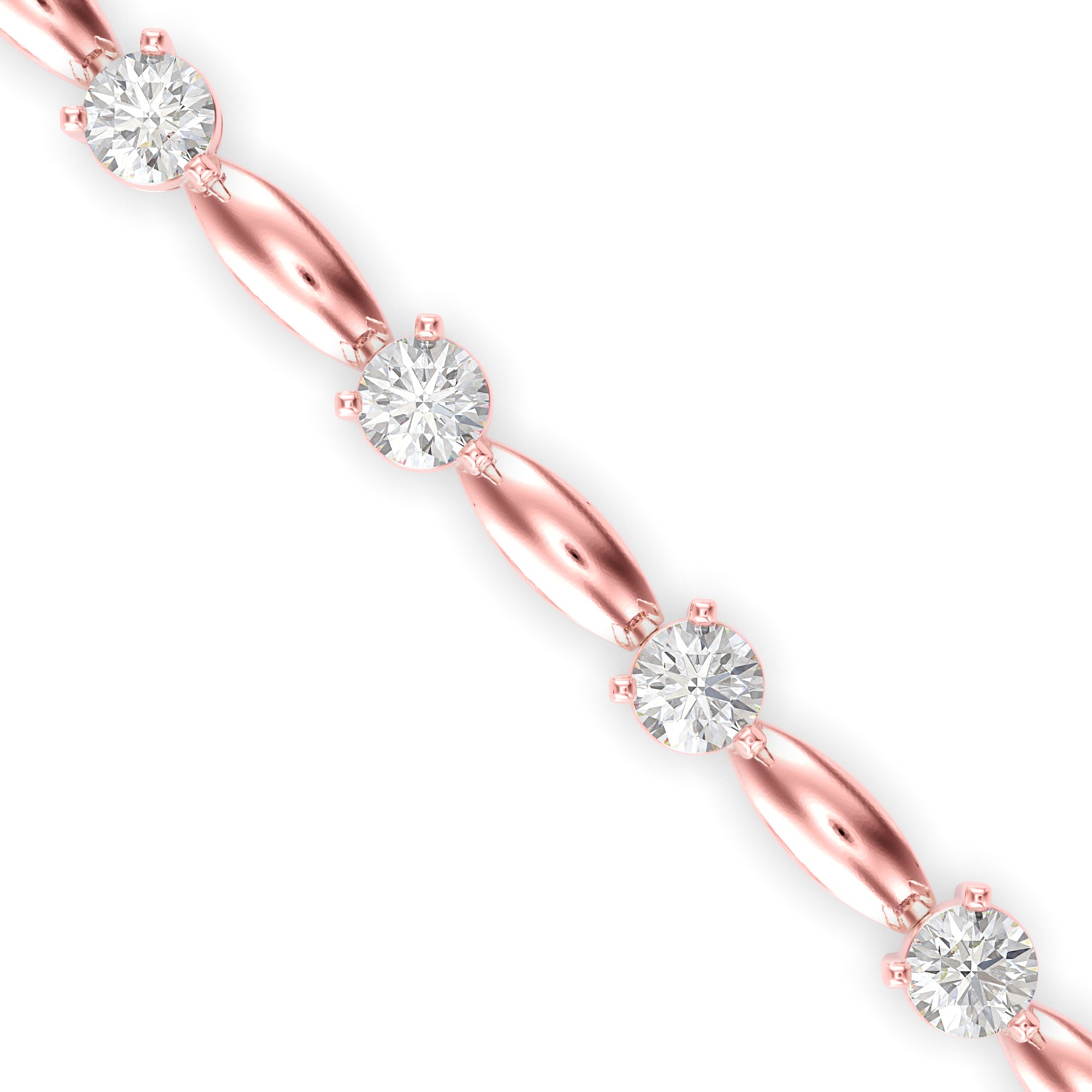 Palisade Tennis Diamond Bracelet-Rose Gold
