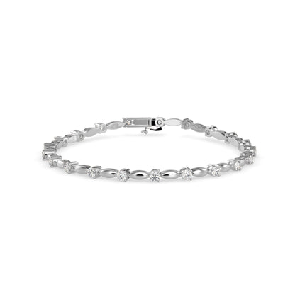 Palisade Tennis Diamond Bracelet-Silver