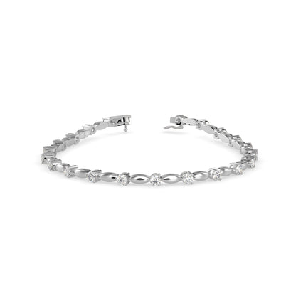 Palisade Tennis Diamond Bracelet-Silver
