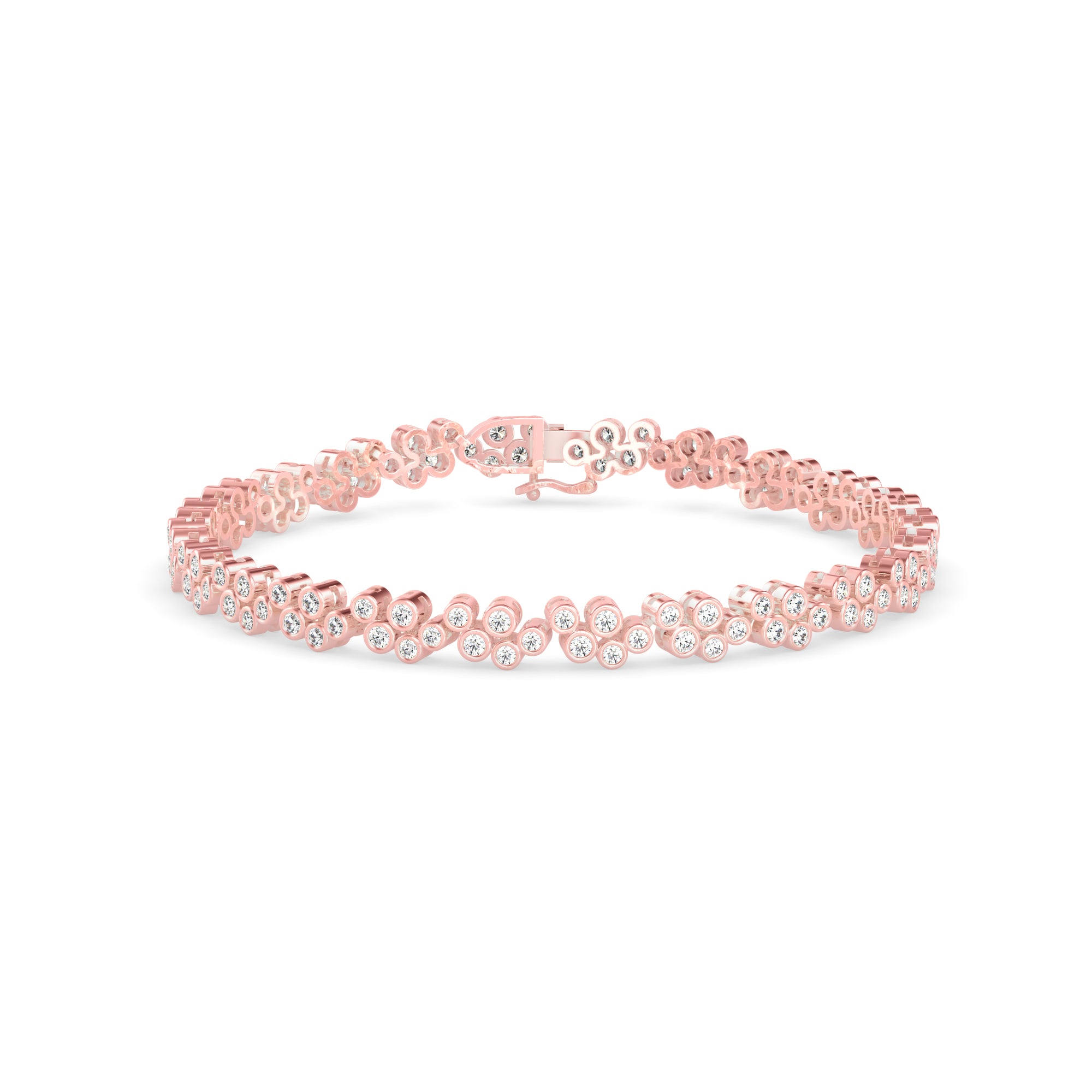 Duchess Diamond Tennis Bracelet-Rose Gold