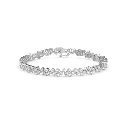 Duchess Diamond Tennis Bracelet-Silver