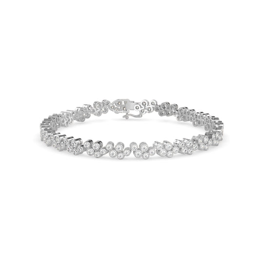 Duchess Diamond Tennis Bracelet-Silver