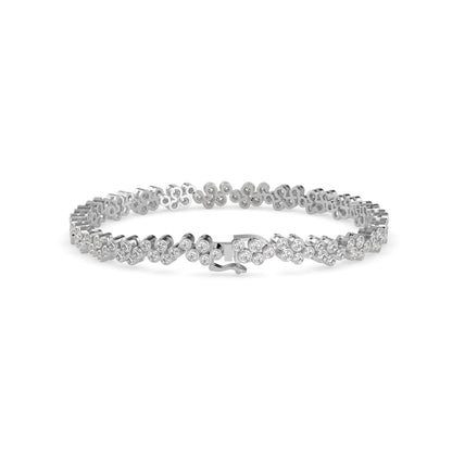 Duchess Diamond Tennis Bracelet-Silver