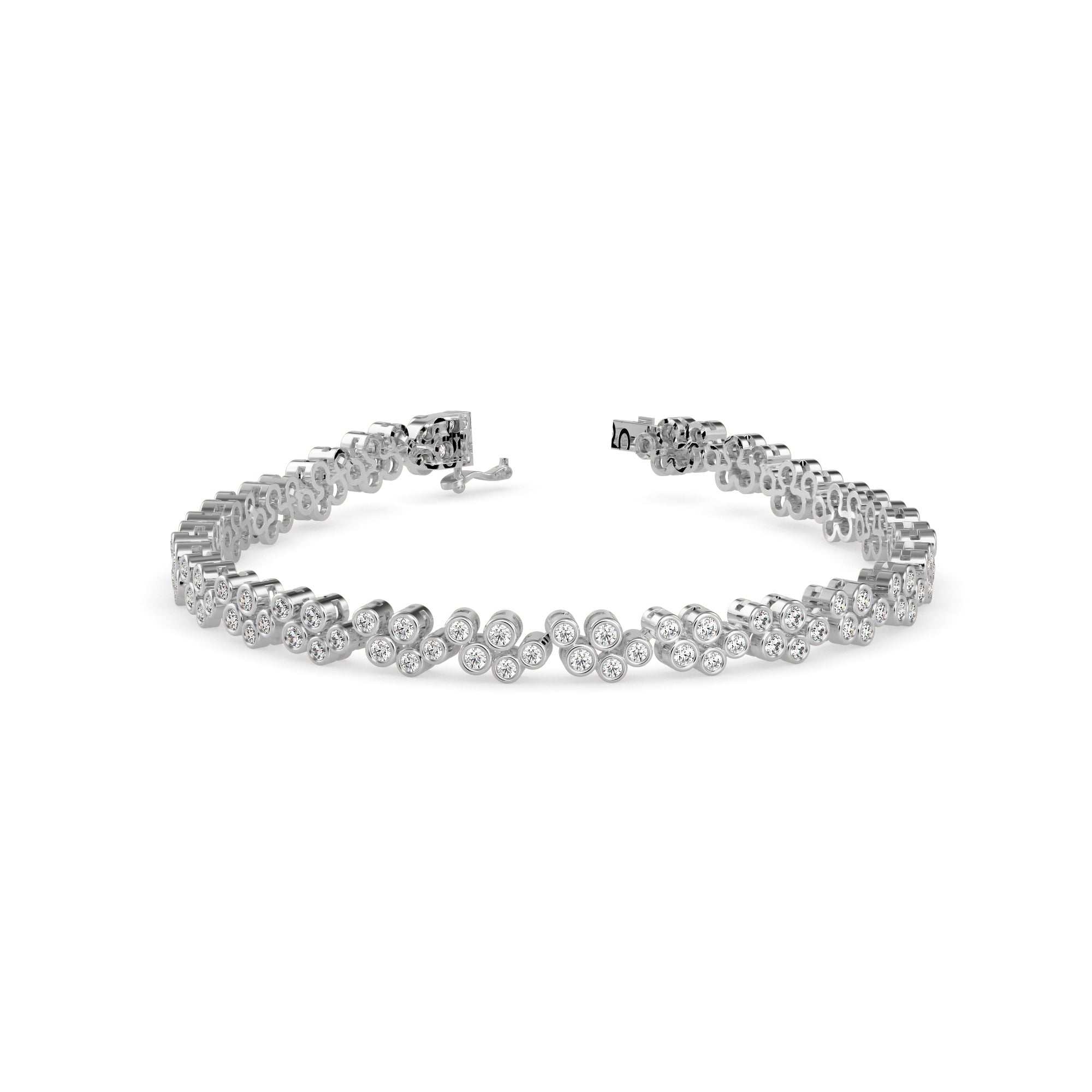 Duchess Diamond Tennis Bracelet-Silver